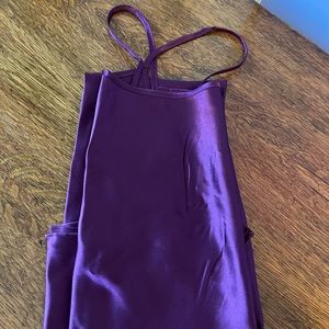 NWOT Purple slip dress with adjustable straps size medium